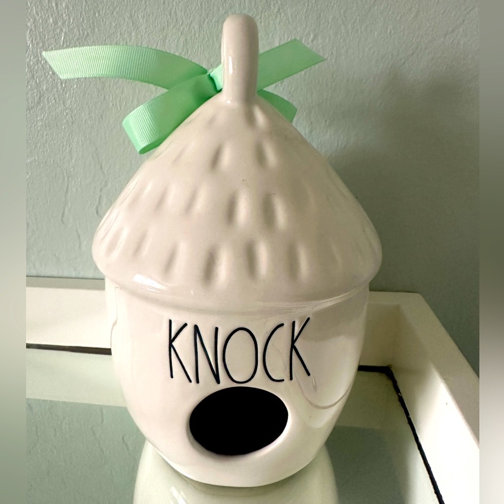 Rae Dunn KNOCK birdhouse